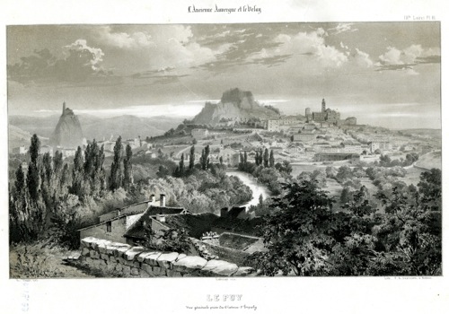 Le Puy - Vue gÃ©nÃ©rale prise du chÃ¢teau d'Espaly