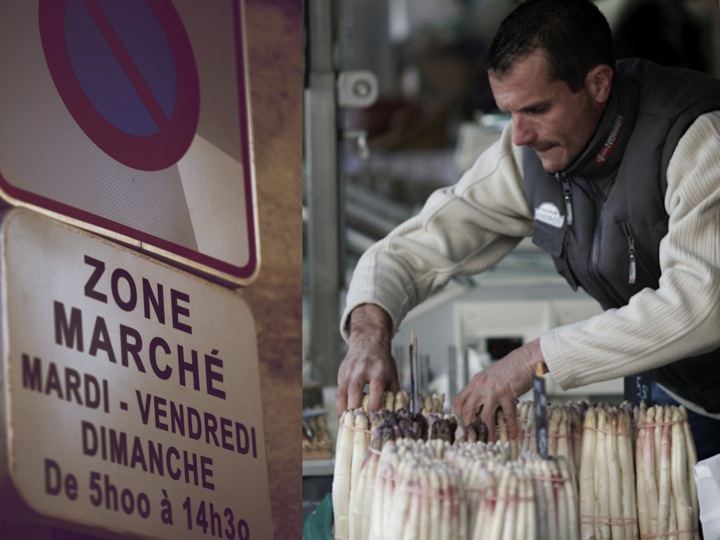 Asparagus at farmers market