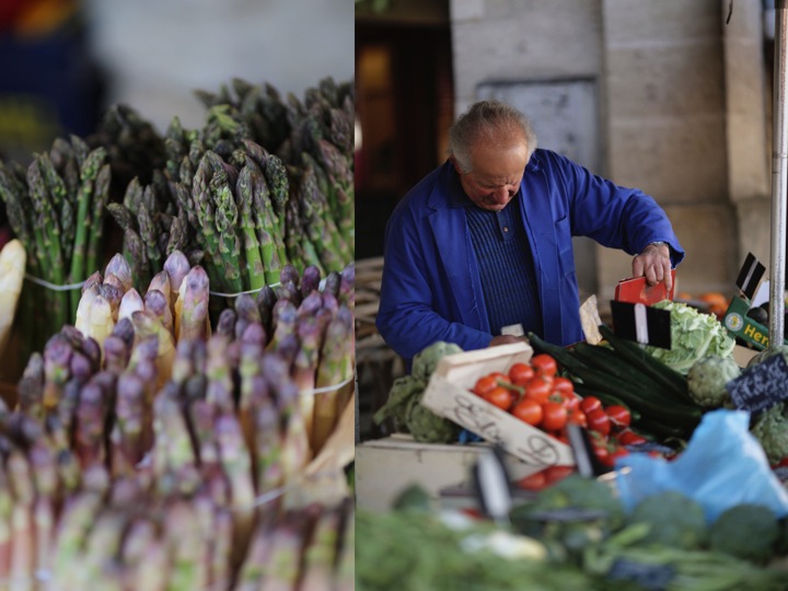 Asparagus man in blue