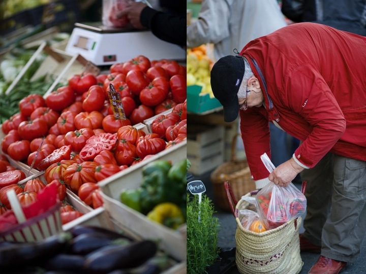 Tomatoes and old man