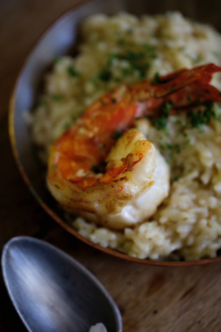 Shrimp risotto